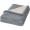 Springwood Decke aus weichem Fleece und Sherpa-Plaid, grau, offwhite