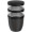 Mepal Ellipse Dreiteiliger, 500 ml + 2 x 200 ml isolierter Lunchpot, schwarz