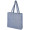 Pheebs 210 g/m² recycelte Tragetasche mit Seitenfalten 13L, heather blau