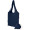 Madras Blend 140 g/m², GRS-zertifizierte, faltbare Baumwoll Tragetasche, 7 l, navy
