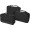 Jet GRS recycelte Packwürfel – 3er-Set, schwarz
