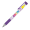 DELOS Kugelschreiber Bright und gelben Textmarker, inkl. Vollfarb-Druck, dunkelviolett