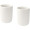 Male 350 ml Keramiktassen – 2er-Set, weiß