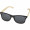 Sun Ray Bambus Sonnenbrille, schwarz