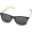 Sun Ray Bambus Sonnenbrille, schwarz