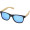 Hue Sonnenbrille mit Bambusbügeln, blau, natur