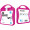 MyKit Flugzeug Reiseset, magenta