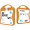 MyKit Flugzeug Reiseset, orange