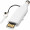 Stylus USB-Stick, weiß, 1GB