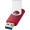 Rotate USB-Stick 3.0 transparent, rot, 32GB