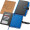 A5 Notizbuch mit Visitenkartenmappe, blau