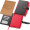 A5 Notizbuch mit Visitenkartenmappe, rot