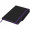Noir Edge A5 Notizbuch mit farbigem Rand, schwarz, lila