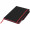 Noir Edge A5 Notizbuch mit farbigem Rand, schwarz, rot