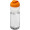 H2O Active® Base Tritan™ 650 ml Sportflasche mit Klappdeckel, transparent klar, orange
