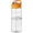 H2O Active® Base Tritan™ 650 ml Sportflasche mit Ausgussdeckel, transparent klar, orange