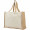 Varai 320 g/m Canvas und Jute Einkaufstasche 23L, natur, natur