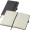 A5 Notizbuch mit recyceltem Ledereinband, schwarz