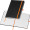 A5 Notizbuch mit farbiger Gravur, orange
