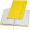 A5 Notizbuch aus Recyclingpapier, gelb