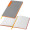 A5 Notizbuch mit farbigem Schnitt EVAN, orange
