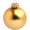 Individuell bedruckbare Glas-Christbaumkugel, 7cm, Goldsplint Krone, ECO-Einzelkarton mit vier Fenstern, gold matt