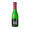 Sekt Cuvée Piccolo - Flasche grün - Kapselfarbe Bordeauxrot, 0,2 l