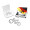 Geschenkartikel: ROMINOX® Key Tool Bicycle / Fahrrad (19 Funktionen) im Motiv-Mäppchen Deutschland Fan Jubelverstärker