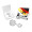 Geschenkartikel: ROMINOX® Key Tool Lucky Charm / Kleeblatt Glücksbringer (19 Funktionen) für Deutschland Fans