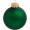 Individuell bedruckbare Glas-Christbaumkugel, 7cm, Goldsplint Krone, ECO-Einzelkarton mit vier Fenstern, tannengrün matt