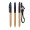 BIC® 4 Colours® Wood Style with Lanyard, schwarz, Naturholz