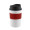 Metmaxx® Thermobecher "CremaCoffeeHouse", weiß, Ring rot