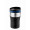 Metmaxx® Thermobecher "CremaOfficina", silber, Manschette schwarz, Ring blau