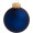 Individuell bedruckbare Glas-Christbaumkugel, EXPRESS-Versand, 7cm, 40er Karton, cobaltblau matt