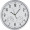 Wanduhr mit Hygro - und Thermometer, weiss