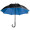 Luxuriöser Regenschirm mit doppelter Bespannung, blau