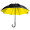 Regenschirm mit doppelter Bespannung FATIMA, gelb
