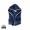 VINGA Louis Luxus Plüsch GRS rPET Bademantel Größe L/XL, navy blau