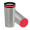 Thermobecher RETUMBLER-myDRINQEO, silber, rot, rot