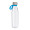 Trinkflasche RETUMBLER-myTOULON GLASS, transparent, cyan