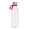 Trinkflasche RETUMBLER-myTOULON GLASS, transparent, magenta