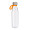 Trinkflasche RETUMBLER-myTOULON GLASS, transparent, orange