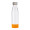 Trinkflasche RETUMBLER-myTOULON GLASS, transparent, orange