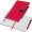 A5 Notizbuch Mersin, rot