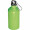 Trinkflasche aus Metall mit Karabinerhaken, 500ml, apfelgrün