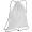 Gymbag aus recyceltem Polyester, weiss