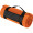 Fleecedecke mit Tragebanderole, orange