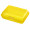Brotdose/Butterdose, gefrostet gelb