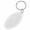 Schlüsselanhänger "Oval", weiß