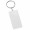 Schlüsselanhänger "Rechteck", weiß
